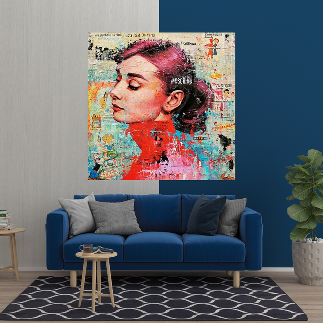 ChandelierDecor - Audrey Hepburn Canvas Wall Art: Unique and Captivating