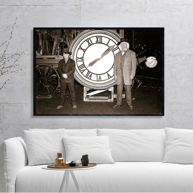 ChandelierDecor - Back to the Future Film Retro Canvas Wall Art