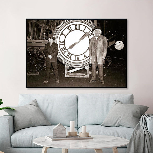 ChandelierDecor - Back to the Future Film Retro Canvas Wall Art