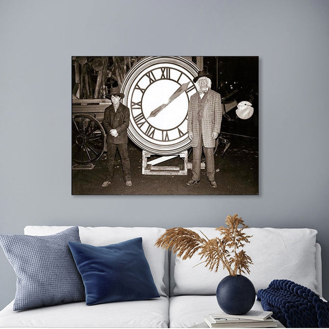 ChandelierDecor - Back to the Future Film Retro Canvas Wall Art