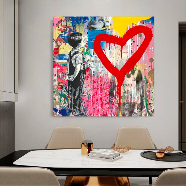 ChandelierDecor - Banksy Artwork Dream Big Dreams Canvas Wall Art