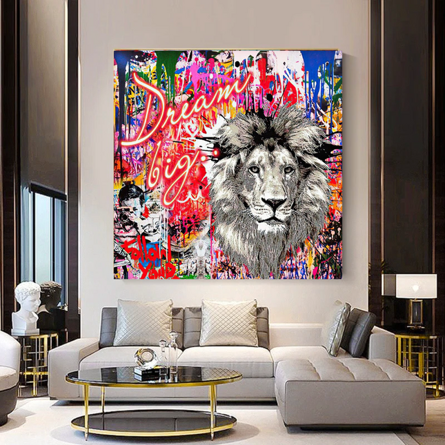 ChandelierDecor - Banksy Dream Big Dreams Canvas Wall Art