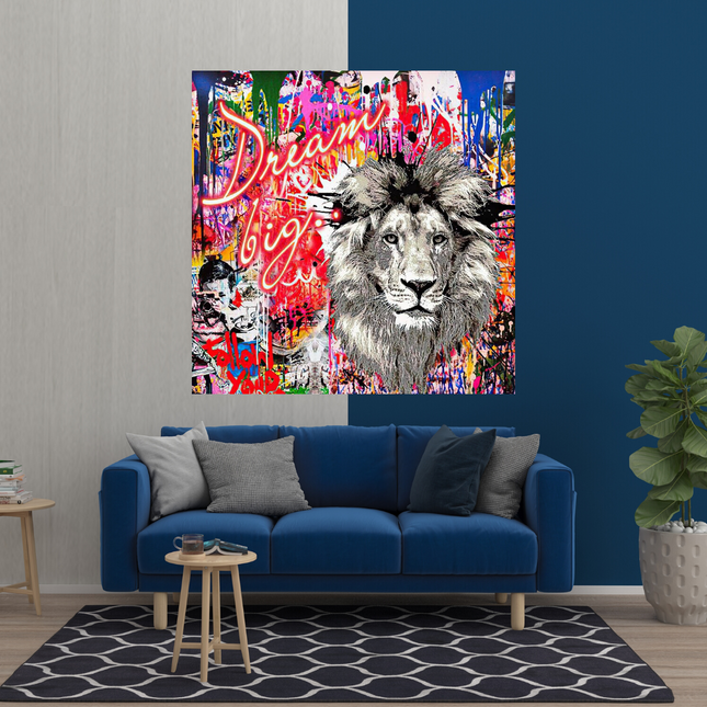 ChandelierDecor - Banksy Dream Big Dreams Canvas Wall Art
