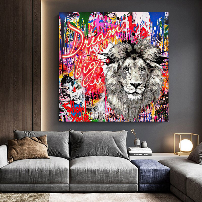 ChandelierDecor - Banksy Dream Big Dreams Canvas Wall Art