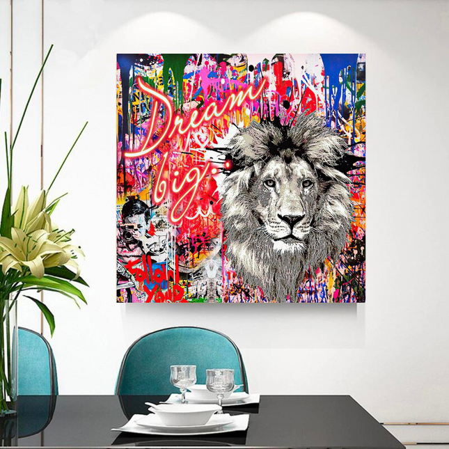ChandelierDecor - Banksy Dream Big Dreams Canvas Wall Art