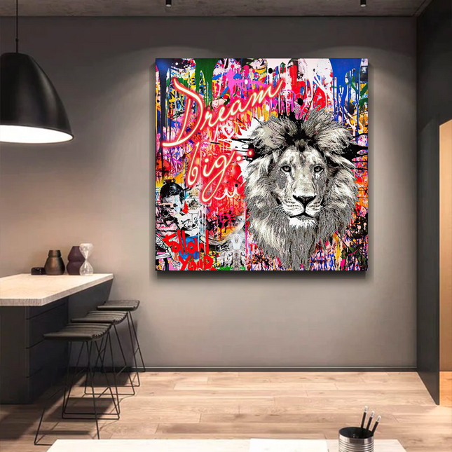 ChandelierDecor - Banksy Dream Big Dreams Canvas Wall Art