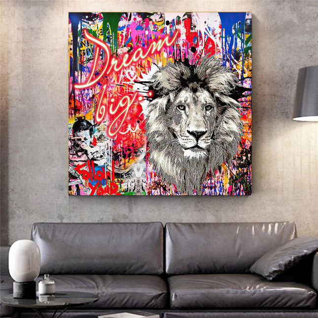 ChandelierDecor - Banksy Dream Big Dreams Canvas Wall Art