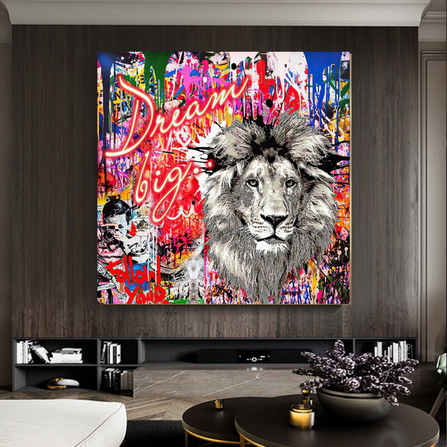 ChandelierDecor - Banksy Dream Big Dreams Canvas Wall Art