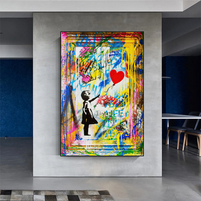 ChandelierDecor - Banksy "Life is Beautiful" Wall Art - Add a Touch of Street Art