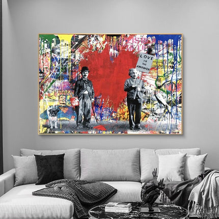 ChandelierDecor - Banksy Love is Answer Canvas Wall Art