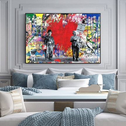 ChandelierDecor - Banksy Love is Answer Canvas Wall Art