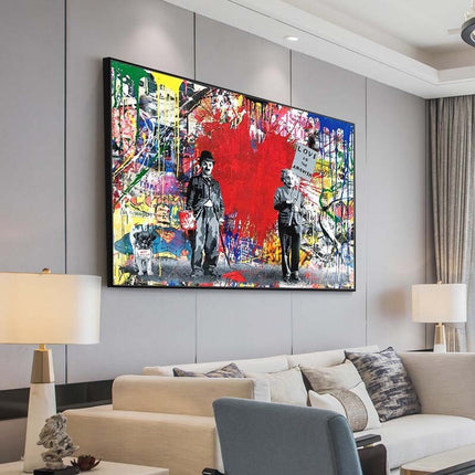 ChandelierDecor - Banksy Love is Answer Canvas Wall Art