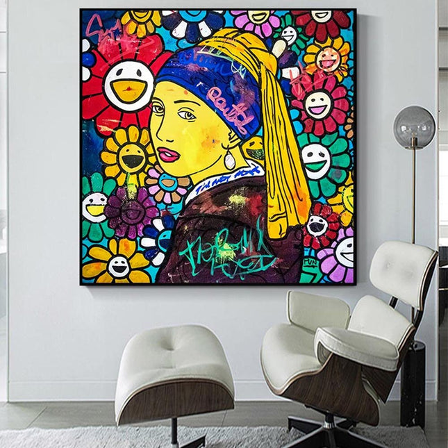 ChandelierDecor - Banksy Milkmaid Famous Wall Art