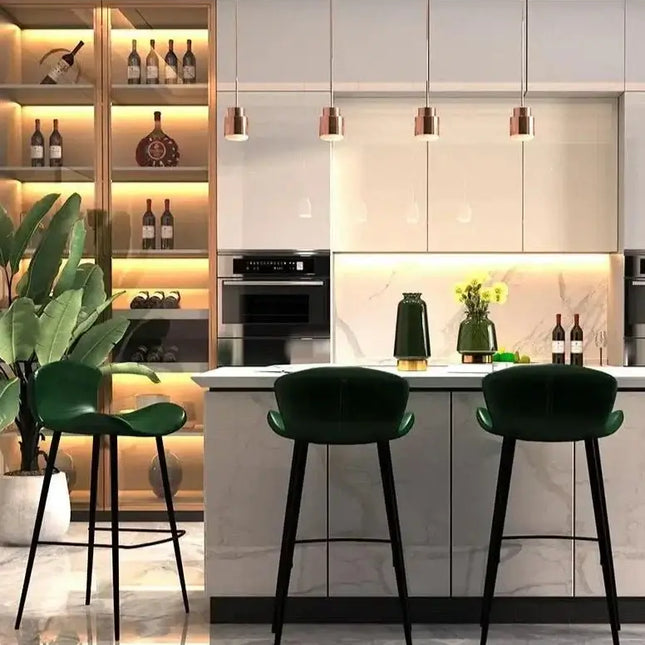 Sillas Ergonomic Bar Chairs for Kitchen Island-Bar Stools