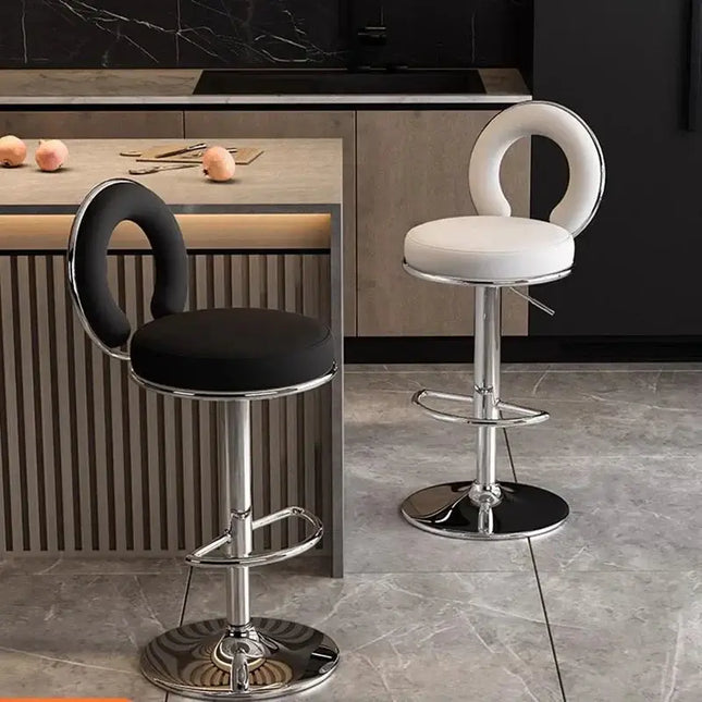 Relaxing Swivel Altos Metal Backrest Bar Stools-Bar Stools
