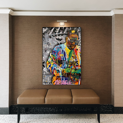 ChandelierDecor - Biggie Smalls Famous Singer Canvas Wall Art For Living Room Home Decor