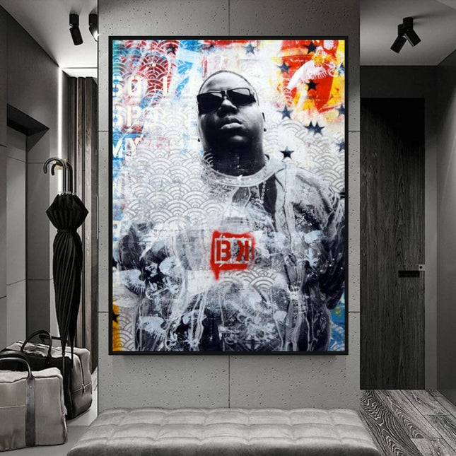 ChandelierDecor - Biggie Smalls Singer Rapper Canvas Wall Art