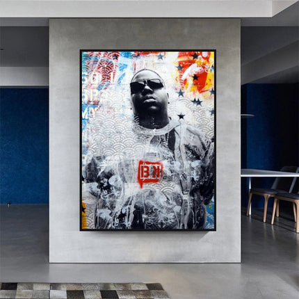 ChandelierDecor - Biggie Smalls Singer Rapper Canvas Wall Art