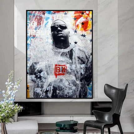 ChandelierDecor - Biggie Smalls Singer Rapper Canvas Wall Art