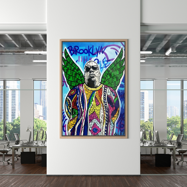 ChandelierDecor - Biggie Smalls Singer by Alec Canvas Wall Art