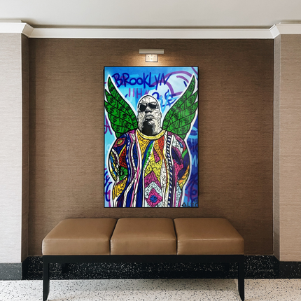 ChandelierDecor - Biggie Smalls Singer by Alec Canvas Wall Art