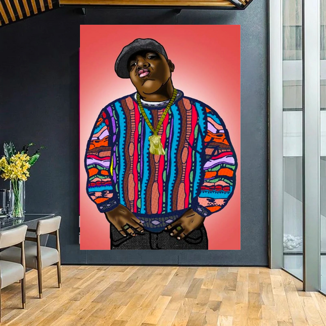 ChandelierDecor - Biggie Smalls The Notorious B.I.G. Singer Canvas Wall Art