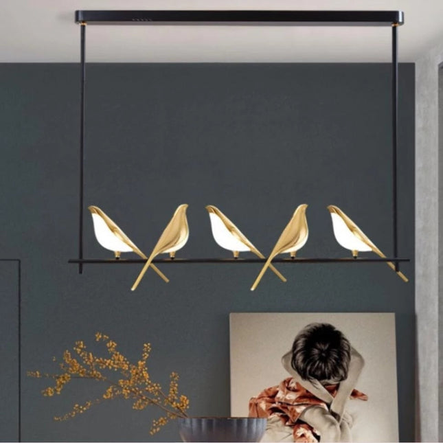 ChandelierDecor - Bird Shaped Acrylic Chandelier: Elegant Lighting Solution