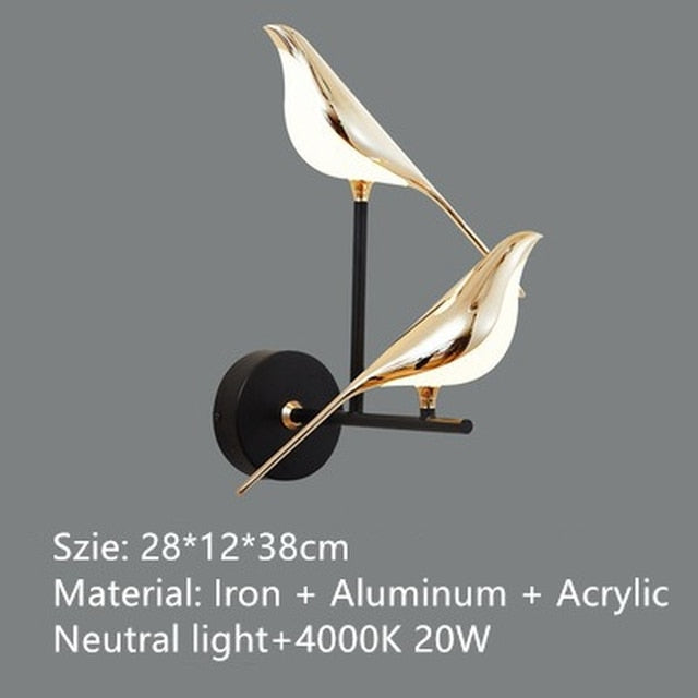 ChandelierDecor - Bird Shaped Acrylic Chandelier: Elegant Lighting Solution