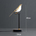 1 lampe de table oiseau / Blanc chaud