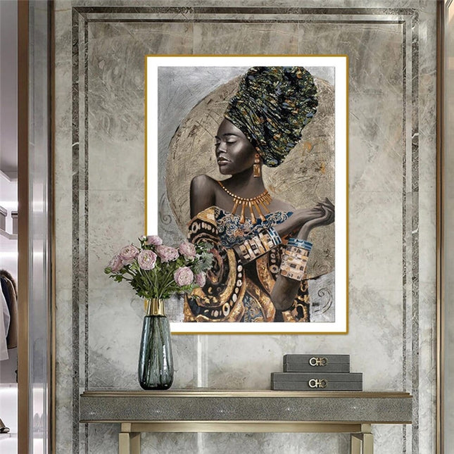 ChandelierDecor - Black Woman Wall Art: African-Inspired Designs