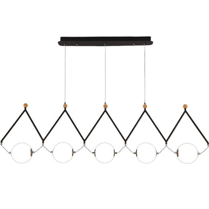 ChandelierDecor - Black and Gold Globe LED - Glass Balls Hanging Light