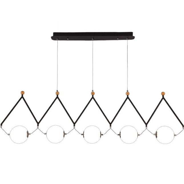 ChandelierDecor - Black and Gold Globe LED - Glass Balls Hanging Light