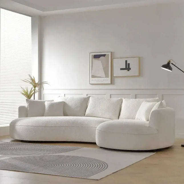 ChandelierDecor - Bouclé Sectional Sofa