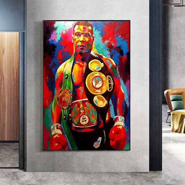 ChandelierDecor - Boxing Champion Tyson Canvas Wall Art