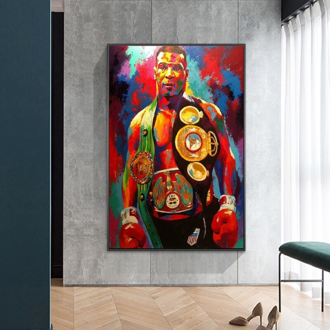 ChandelierDecor - Boxing Champion Tyson Canvas Wall Art