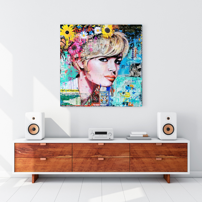 ChandelierDecor - Brigitte Bardot Pop Art Canvas Wall Art - Revamp your office space