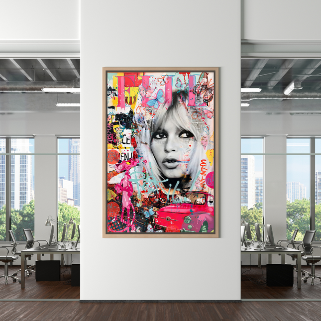 ChandelierDecor - Brigitte Bardot Rock It Canvas Wall Art
