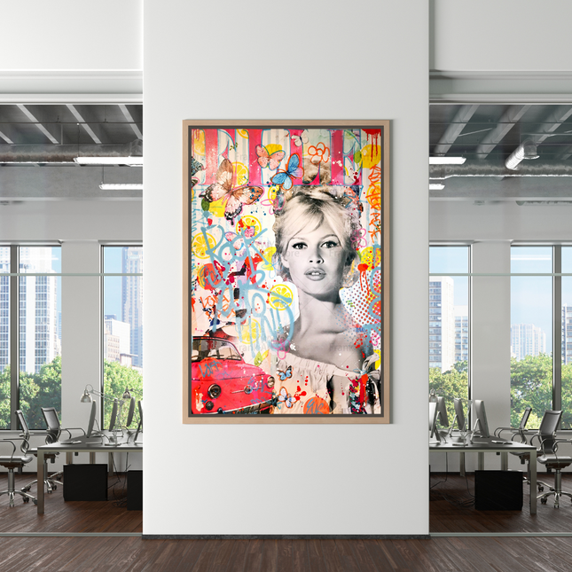 ChandelierDecor - Brigitte Bardot Rock your Mind Canvas Wall Art