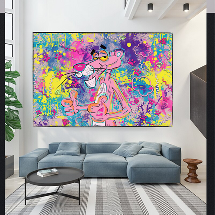 ChandelierDecor - Captivating Cartoon Art - Pink Panther Poster