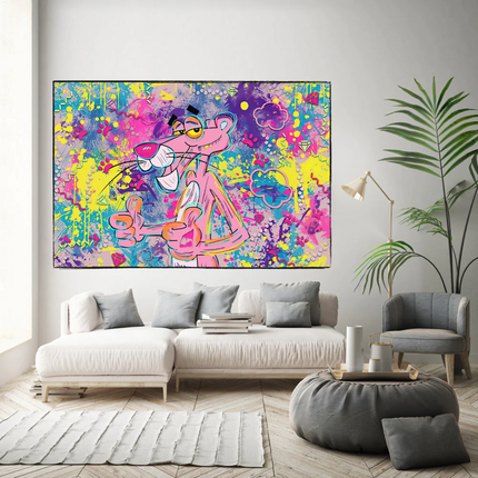 ChandelierDecor - Captivating Cartoon Art - Pink Panther Poster