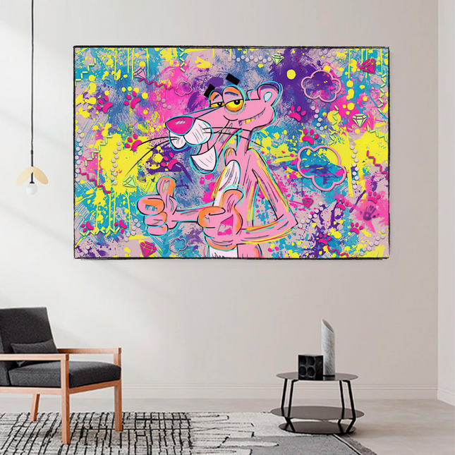 ChandelierDecor - Captivating Cartoon Art - Pink Panther Poster