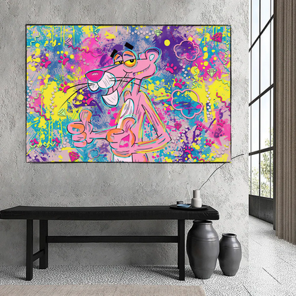 ChandelierDecor - Captivating Cartoon Art - Pink Panther Poster