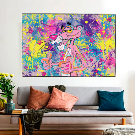 ChandelierDecor - Captivating Cartoon Art - Pink Panther Poster