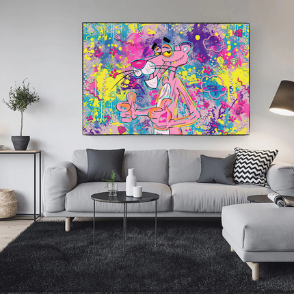 ChandelierDecor - Captivating Cartoon Art - Pink Panther Poster