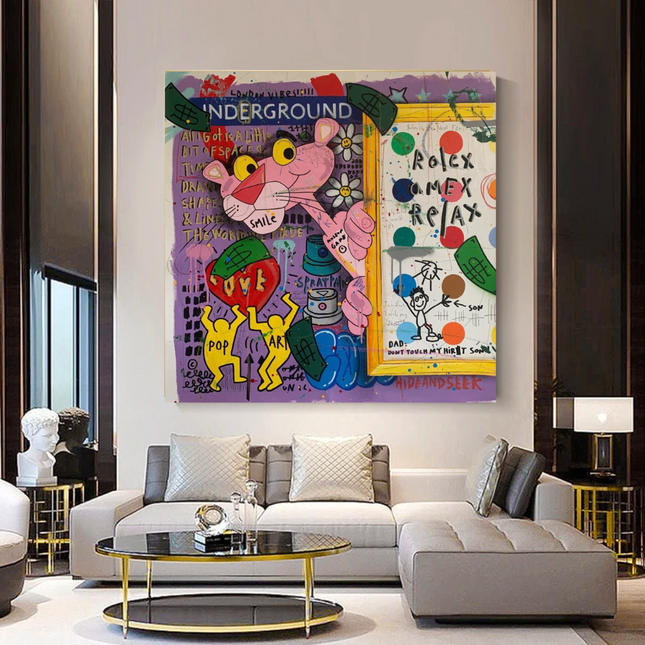 ChandelierDecor - Captivating Pink Panther - Artful Wall Decor