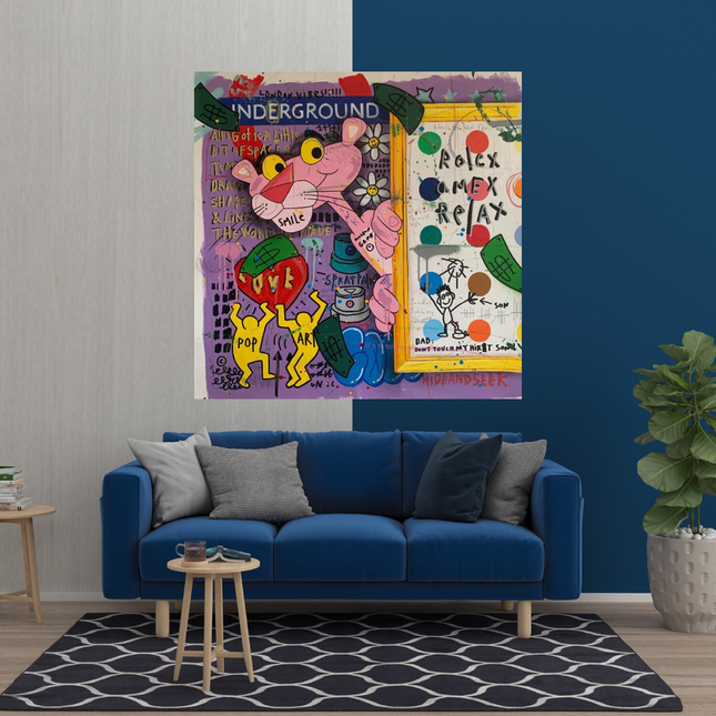 ChandelierDecor - Captivating Pink Panther - Artful Wall Decor