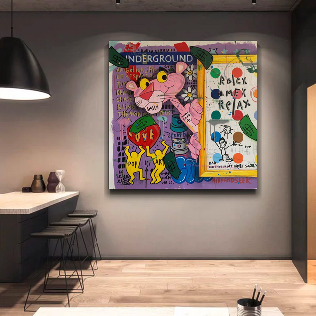 ChandelierDecor - Captivating Pink Panther - Artful Wall Decor