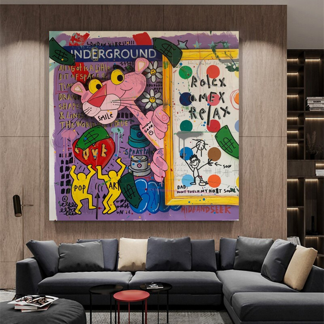 ChandelierDecor - Captivating Pink Panther - Artful Wall Decor