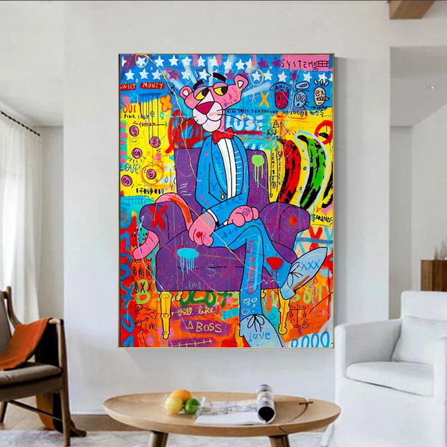 ChandelierDecor - Captivating Pink Panther - Modern Wall Decor