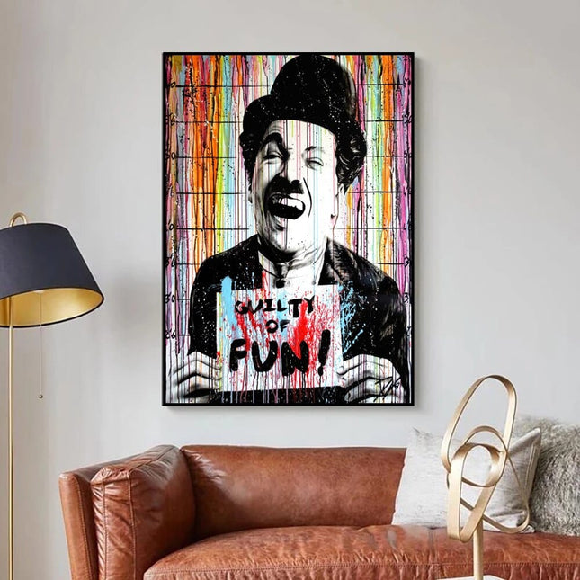 ChandelierDecor - Chaplin Charlie Canvas Wall Art